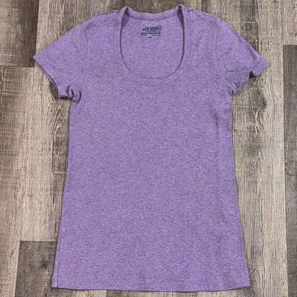 💞 Women’s XS Maternity Purple Heather Tee Shirt